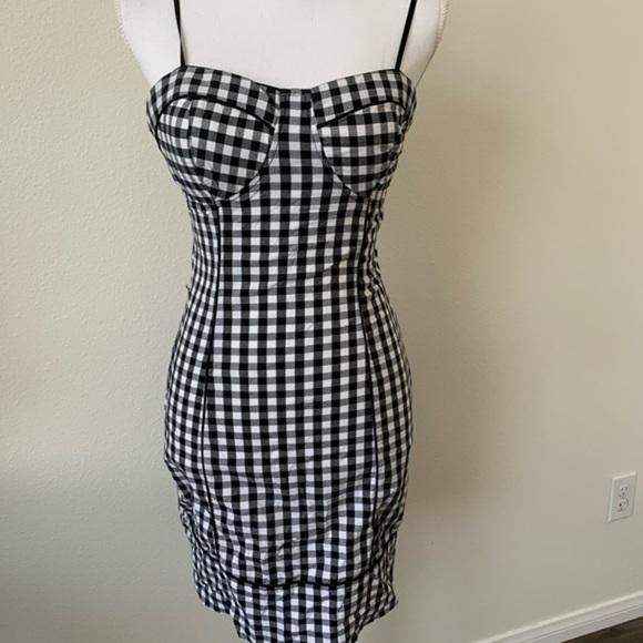 Black and White Checkered Dress - Picture 1 of 6